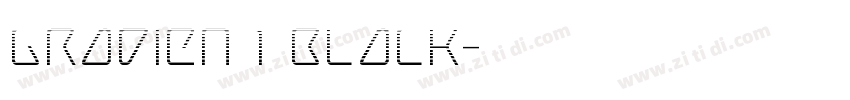 gradient black字体转换